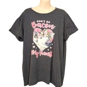 🔵BOGO FREE🔵 Farm Fed Clothing Pig Love Heart T-Shirt Sz 2XL